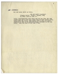 Moe Howard's 8pp. Partial Script From ''Gents Without Cents'' -- The Popular ''Niagara Falls'' Vaudeville Scene, Later Edited by Moe, Including Changing Curly's Name to Curly Joe -- Very Good
